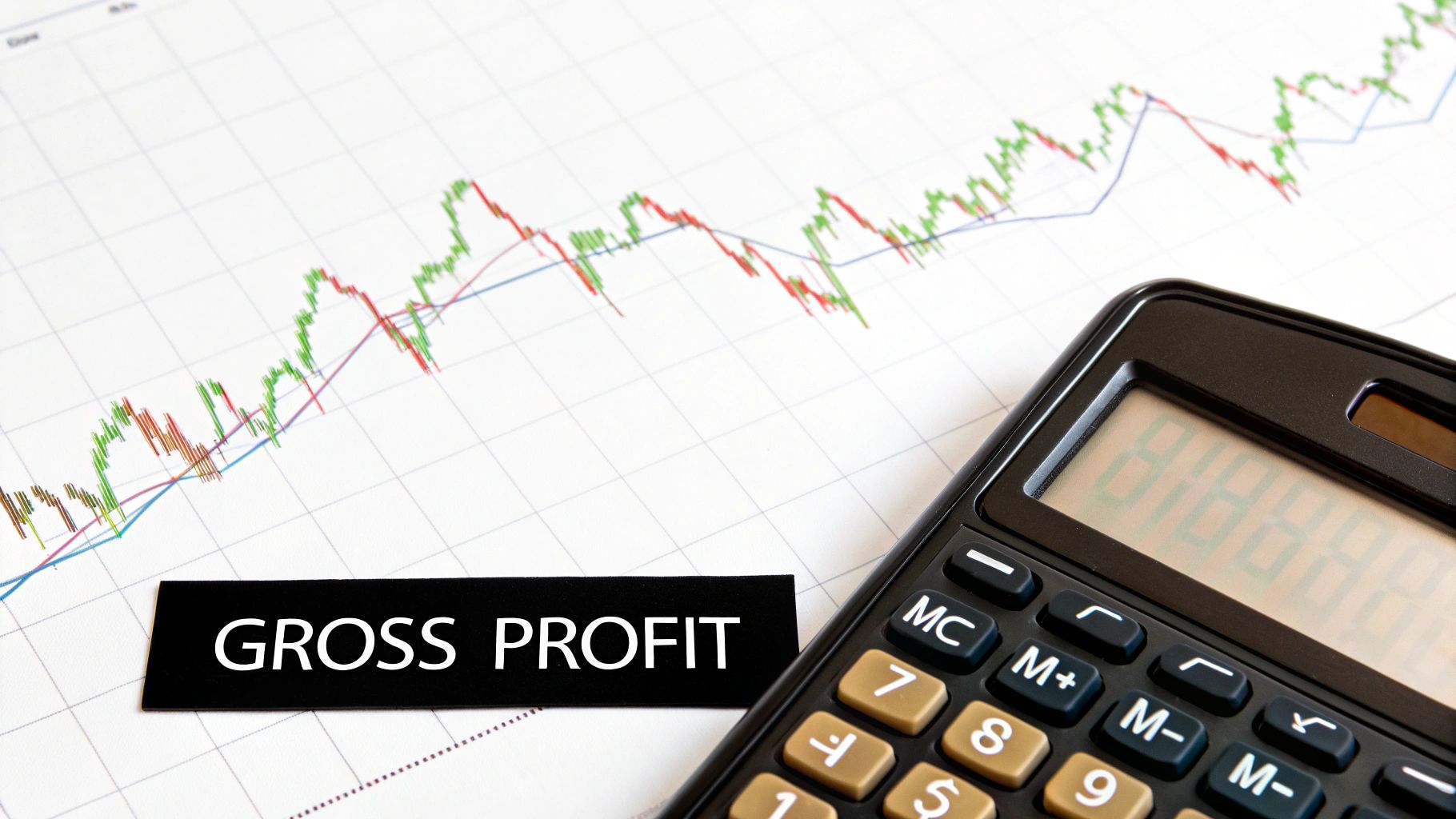 A magnifying glass over a calculator, symbolizing the focus on hidden trading costs.