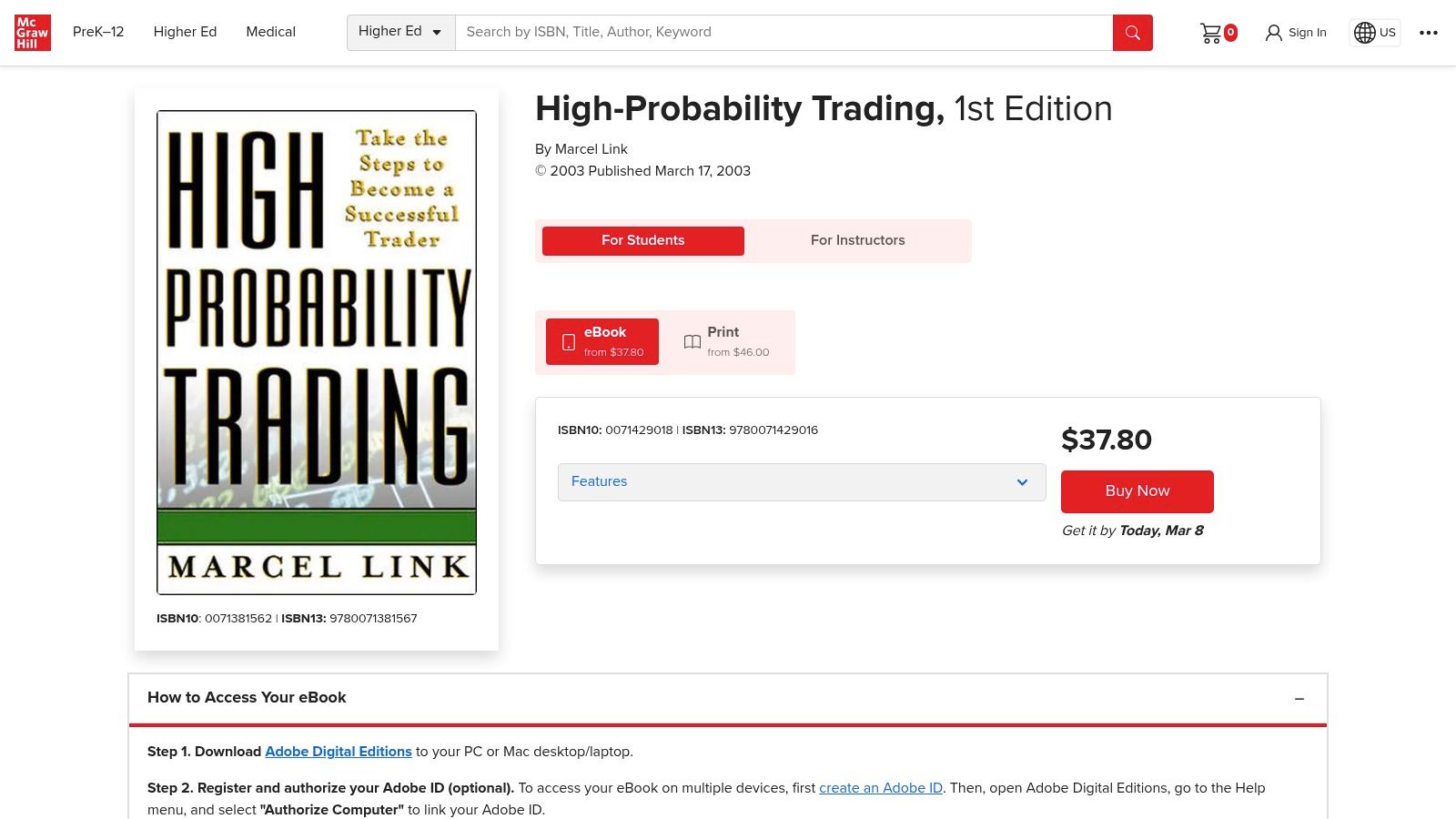 High-Probability Trading — Marcel Link
